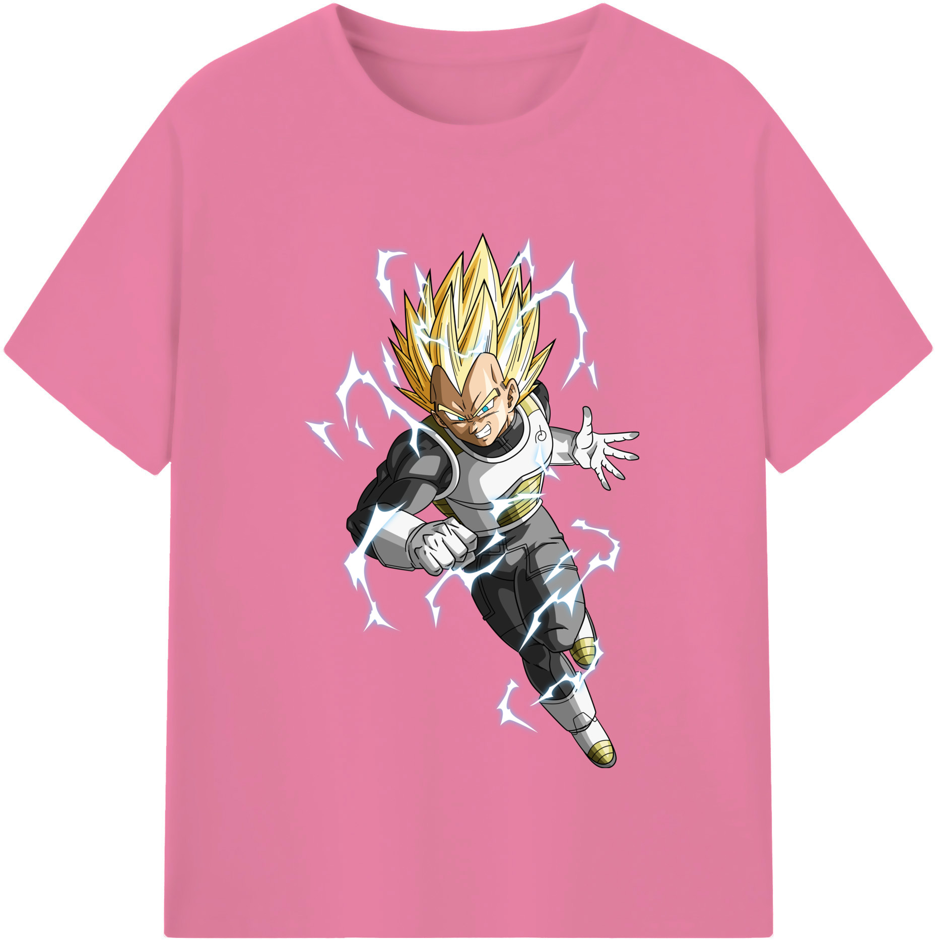 （画像用） ドラゴンボール ベジータ四世（Bejīta Yonsei）DRAGON BALL Vegeta IV 綿100％半袖Tシャツ（フロントプリント）